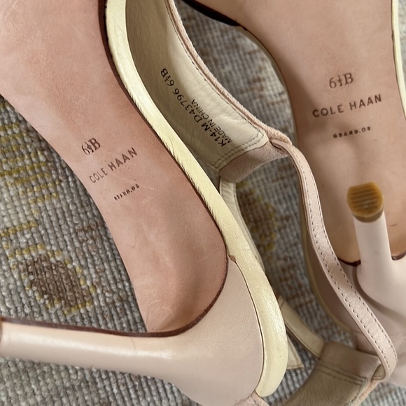 Cole Haan Heeled Suede Leather Sandals Size 6.5 - Picture 10 of 15